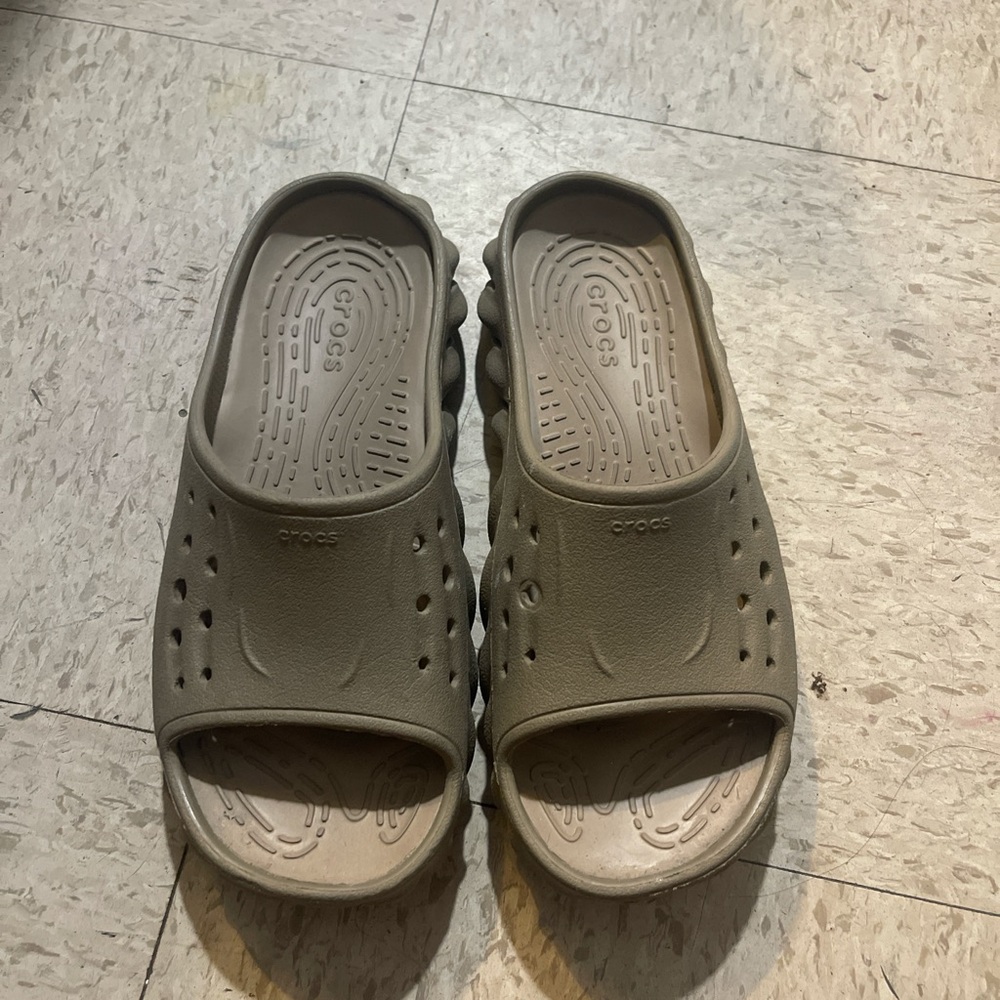 Crocs Tan Slip-On Shoes